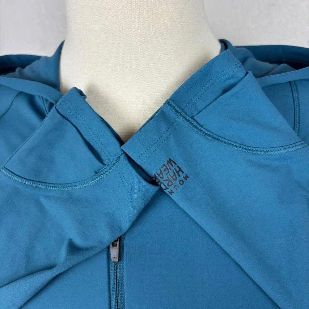 Mountain Hardwear Womens Crater Lake Dress NWT Sz M Baltic Blue Long Sleeve UPF - Picture 5 of 15